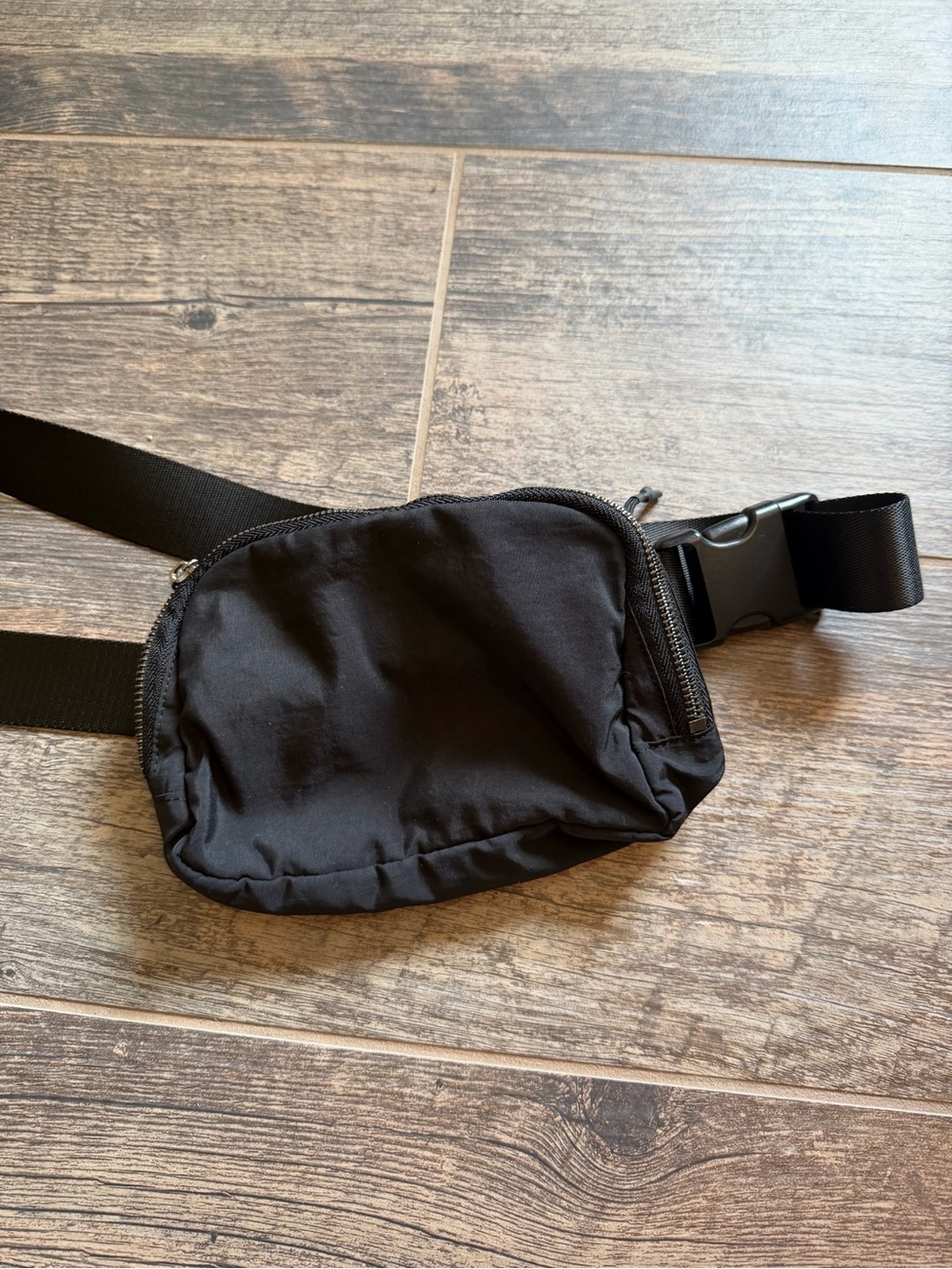 Classic Black Crossbody Waist Bag - Minimal Everyday Carry